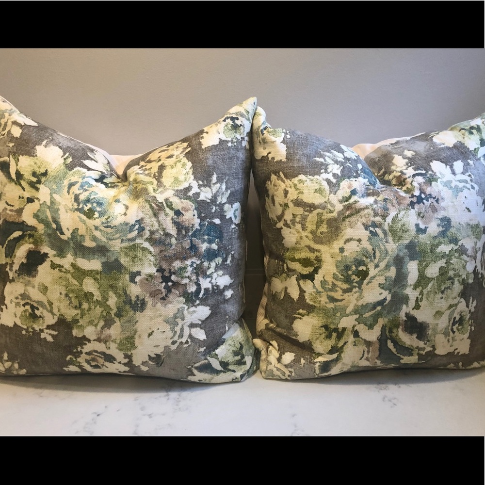 Floral pillows